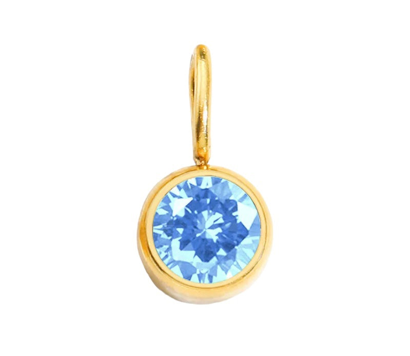 March Birthstone Charm