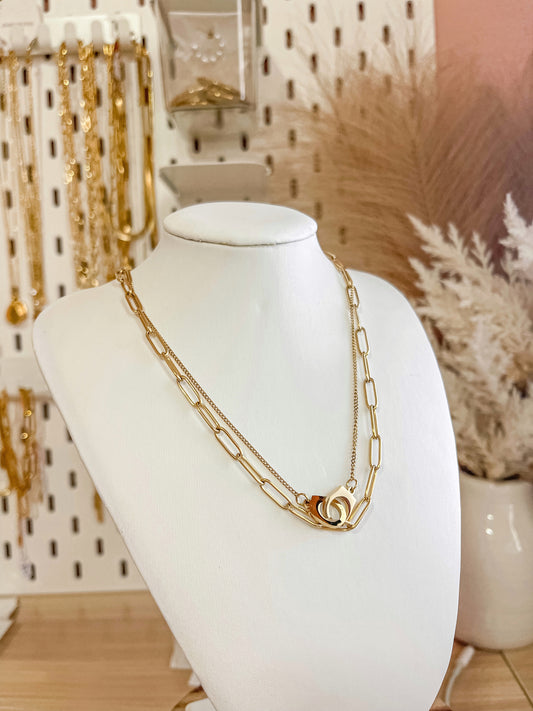 Clyde Double Chain Necklace