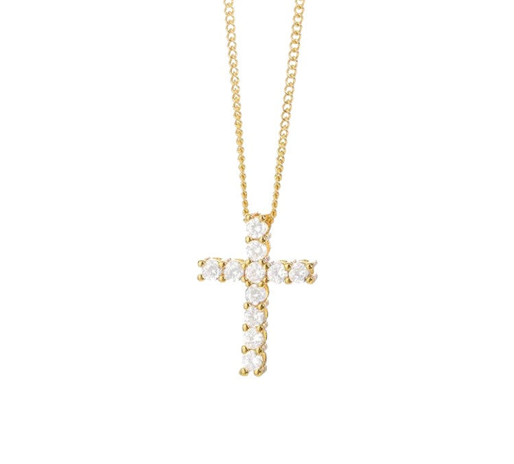 Crystal Cross Necklace