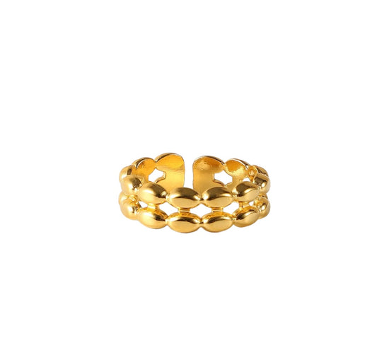 Double Row Bead Ring