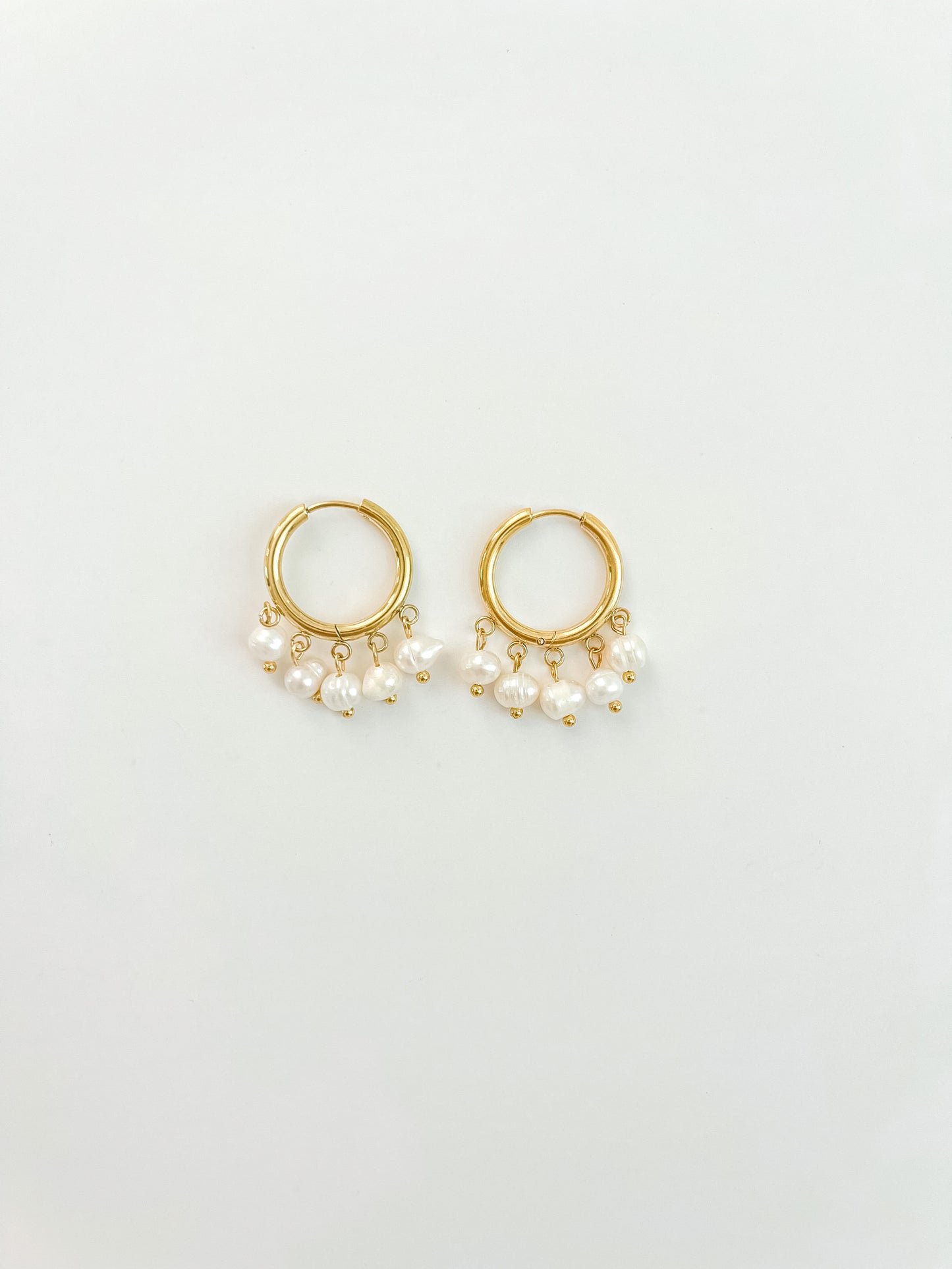 Multi Pearl Hoops